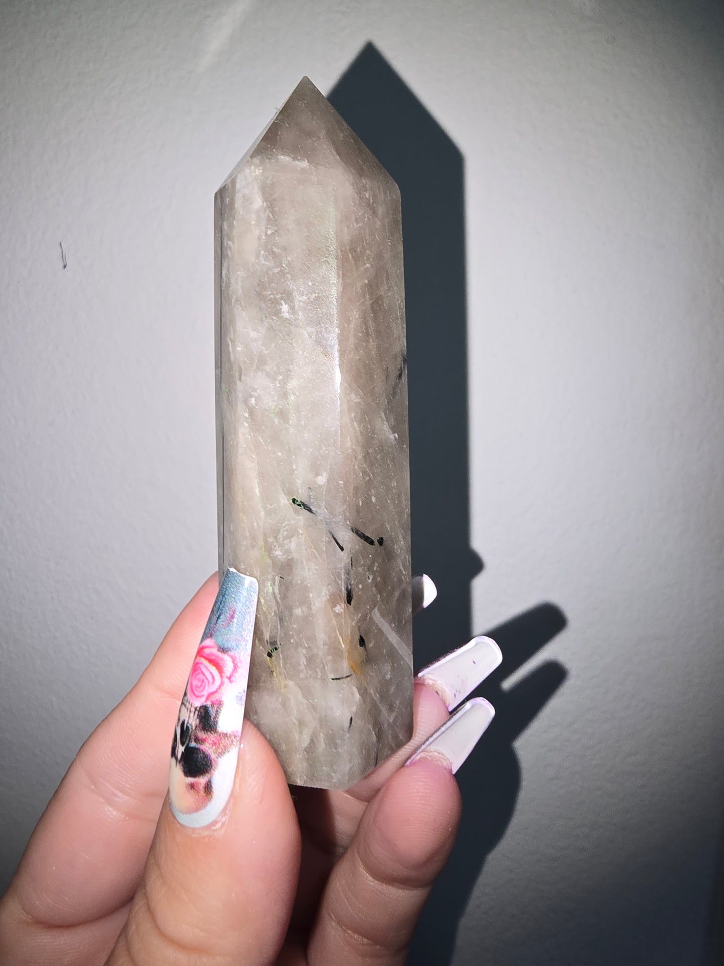 Tourmaline Smokey Quartz Tower