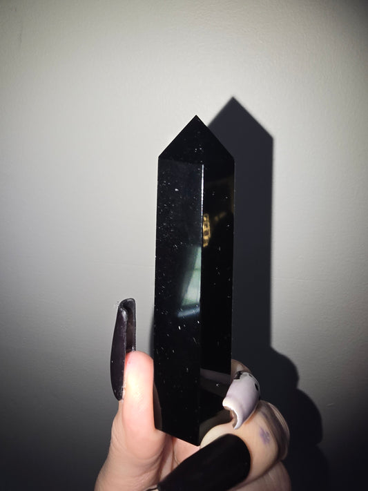 Black Obsidian Tower | Protection & Grounding | Paulinna Vibes