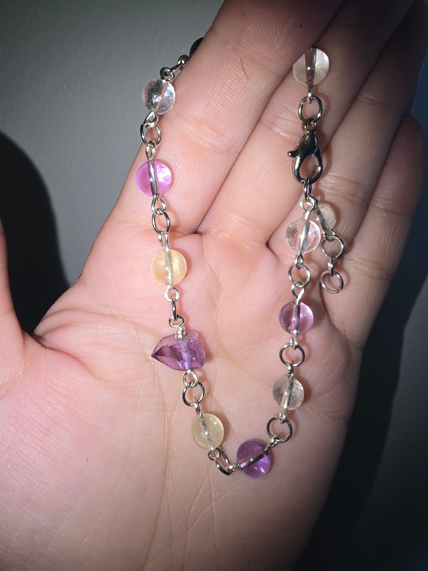 Handmade Beaded Ametrine Bracelet