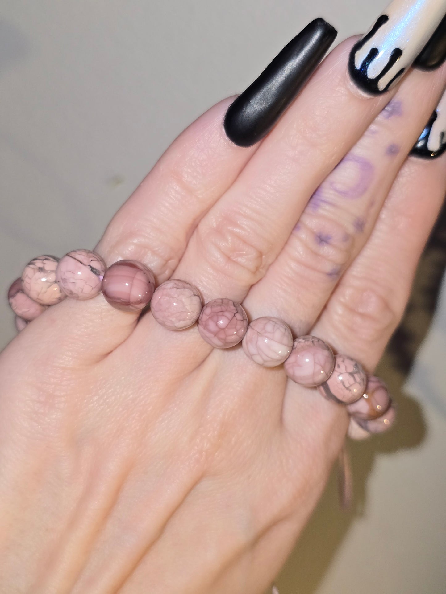 Pink Agate Bracelet | Emotional Healing, Self-Love & Inner Peace
