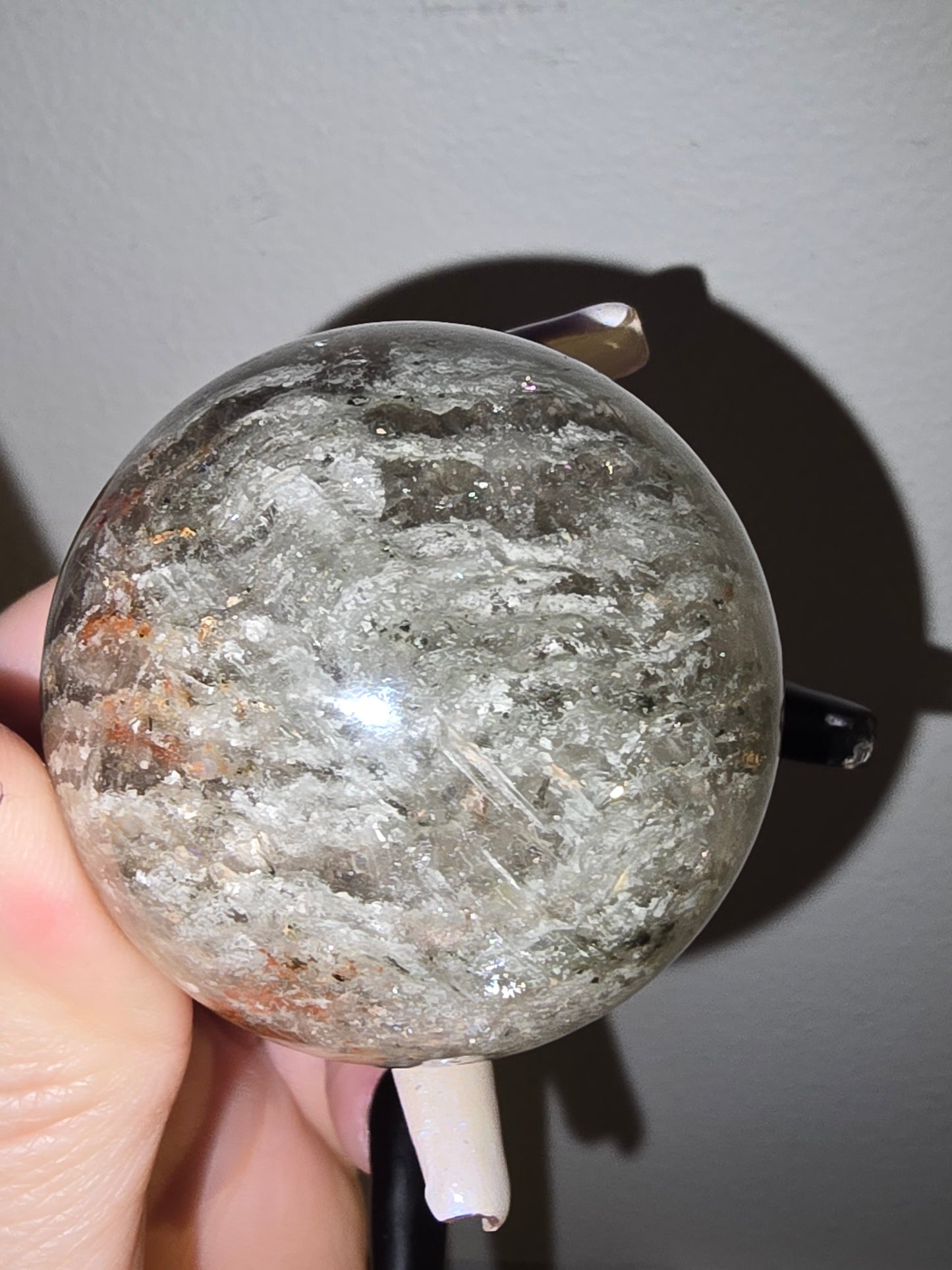 Thousand Layer Garden Quartz Sphere | Growth, Wisdom & Transformation