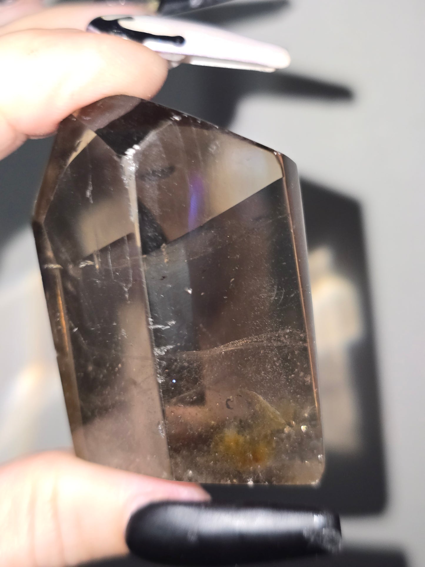 Clear Smoky Quartz Freeform | Grounding, Clarity & Inner Balance