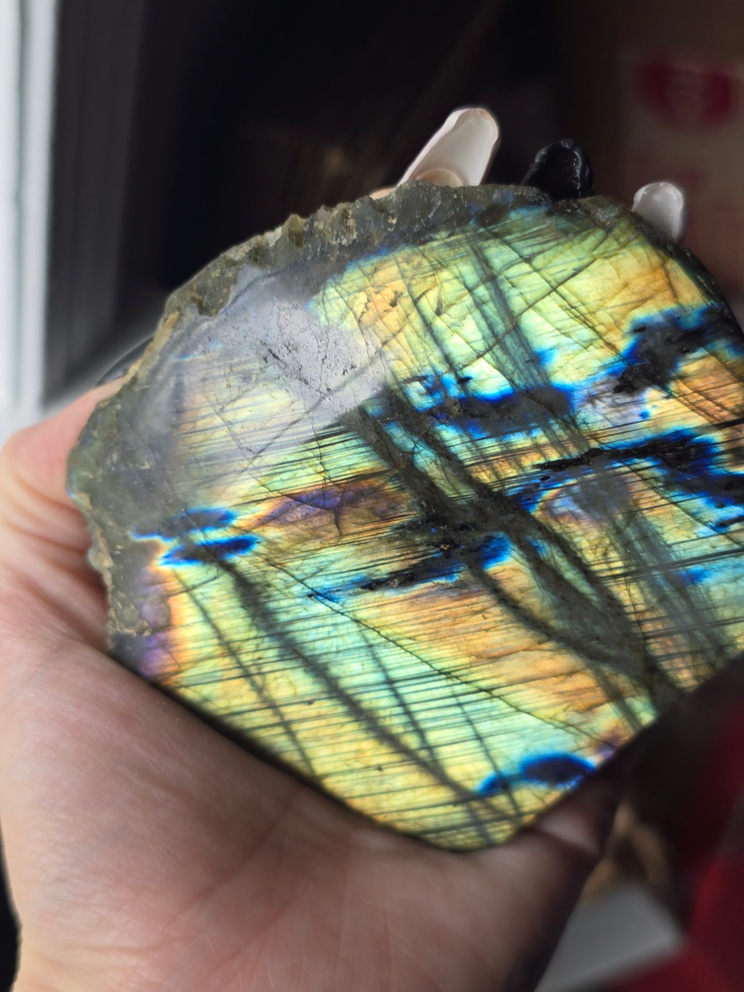 High Flash Labradorite Slab | Intuition, Transformation & Hidden Potential