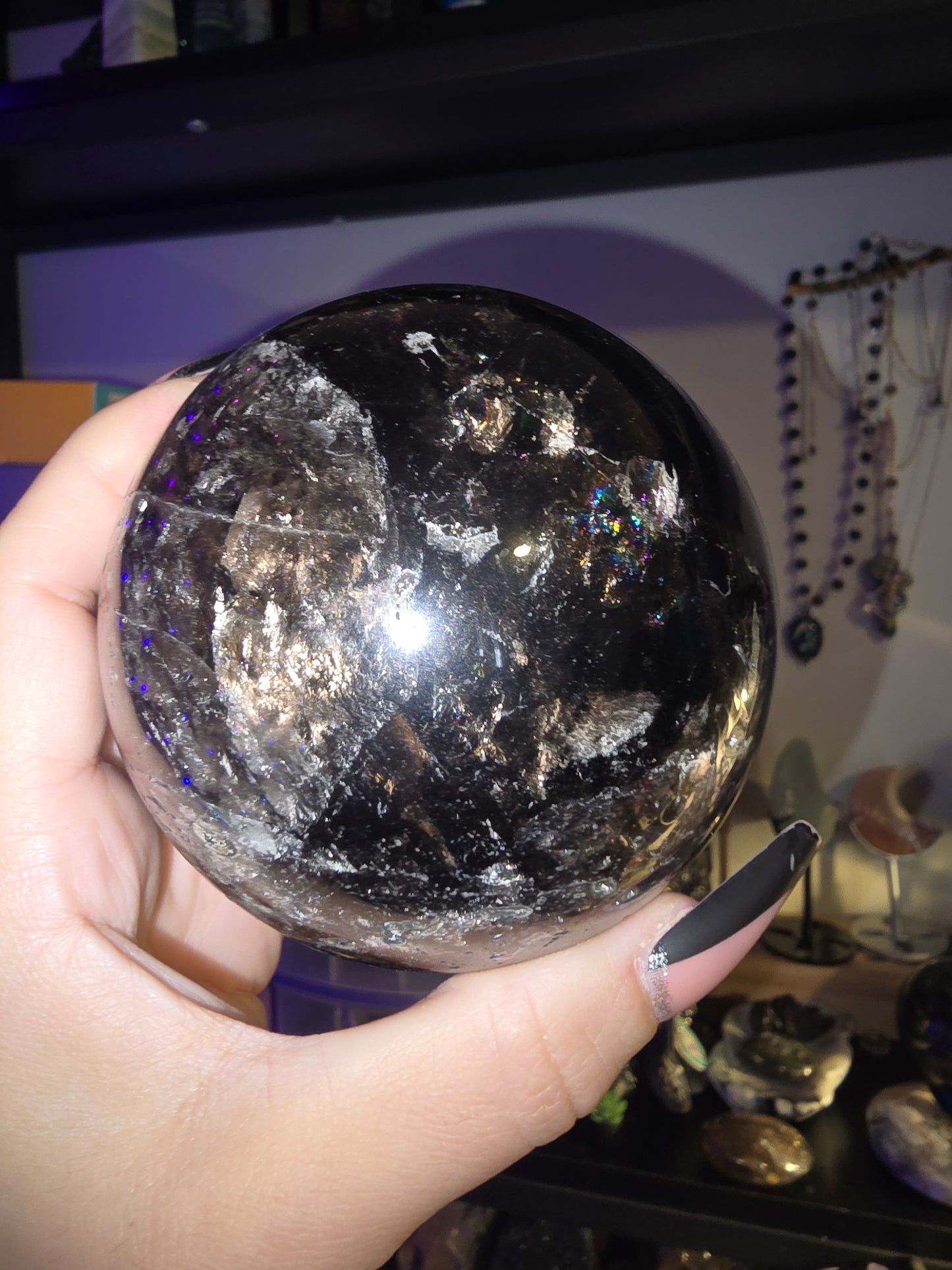 Large Smokey Quartz Sphere