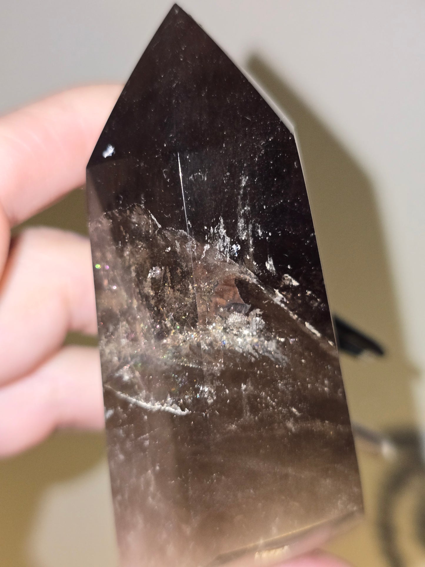 Rainbow Smoky Quartz Tower | Grounding, Hidden Beauty & Inner Strength