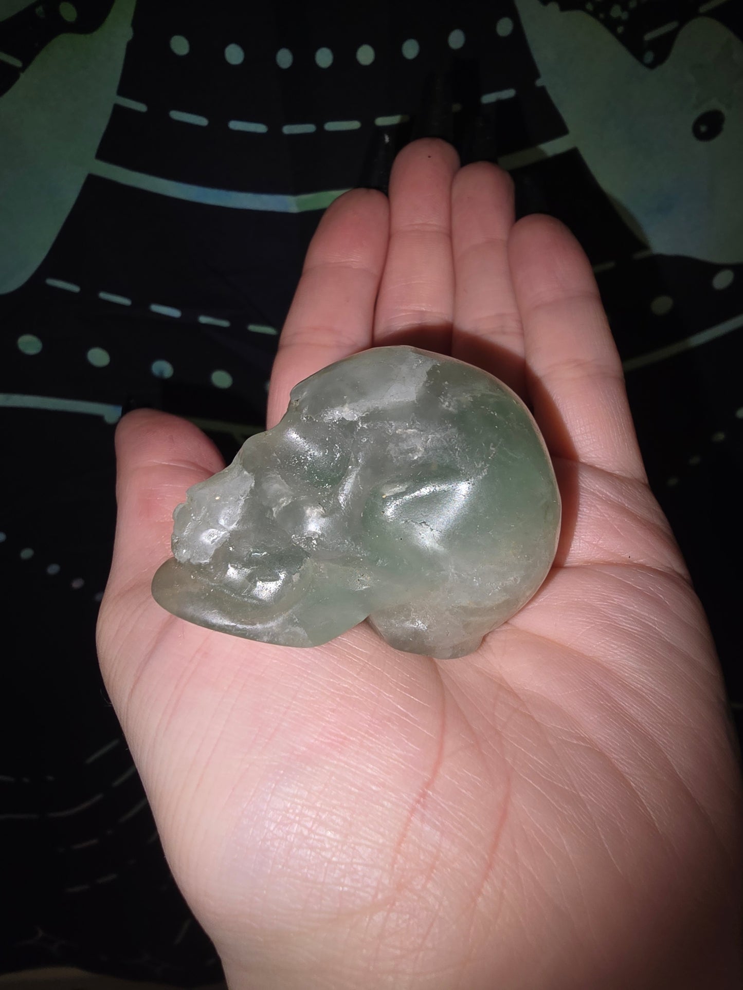 Fluorite Skull