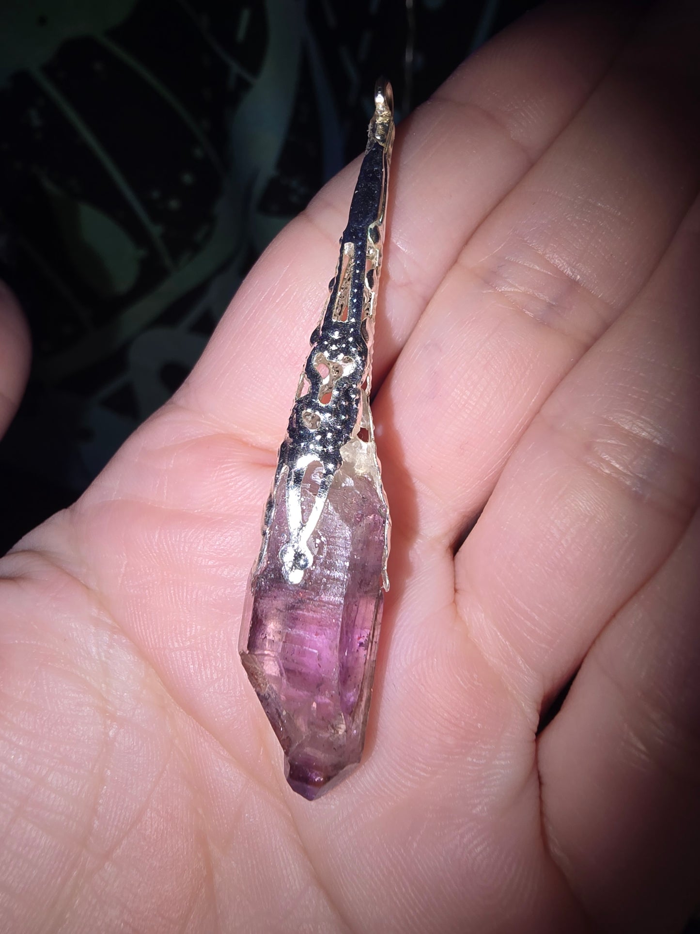 Raw Super Seven Pendant | Intuition, Transformation & Spiritual Growth