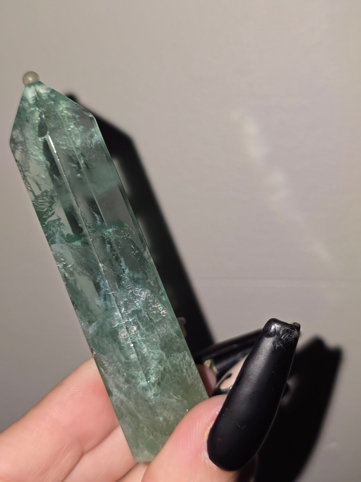 High Clarity Green Fluorite Tower | Focus, Growth & UV Reactive Beauty