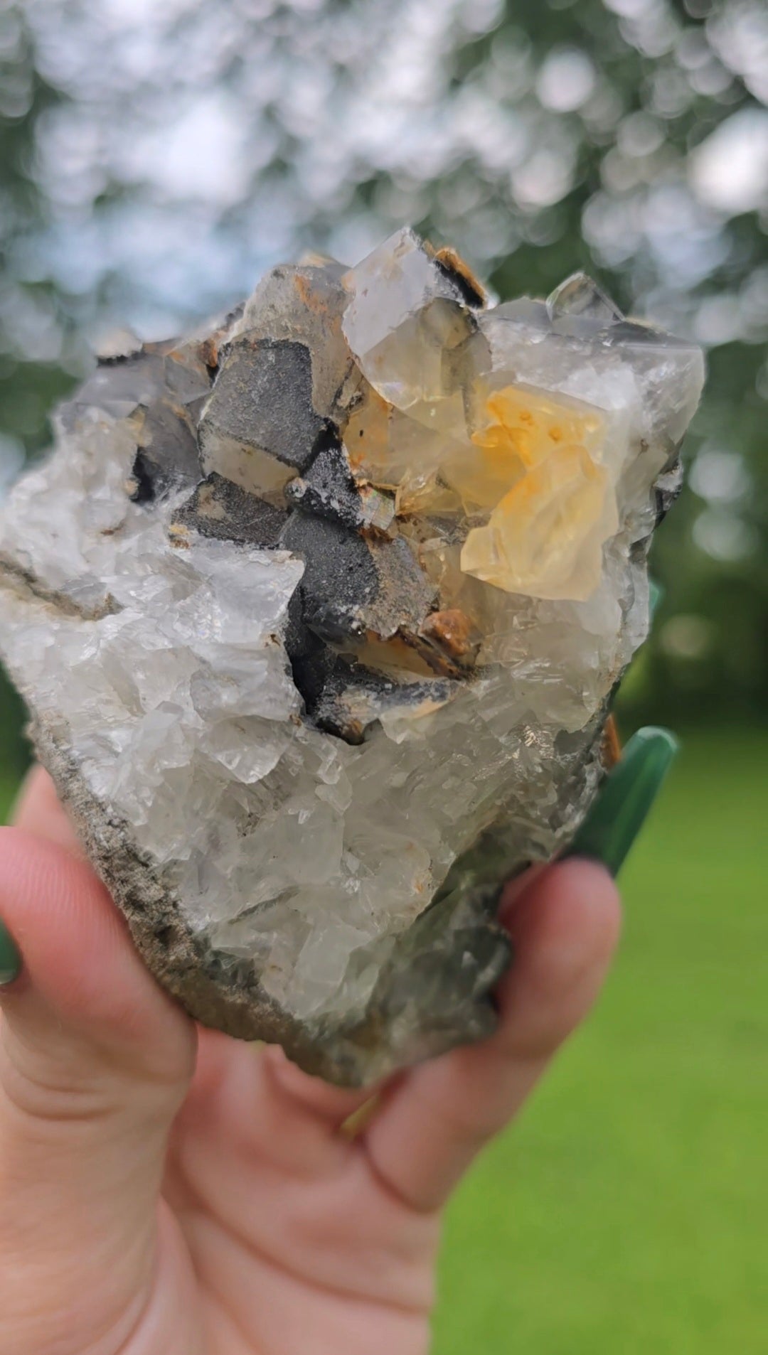 Dark Fluorite Specimen | Grounding & Clarity