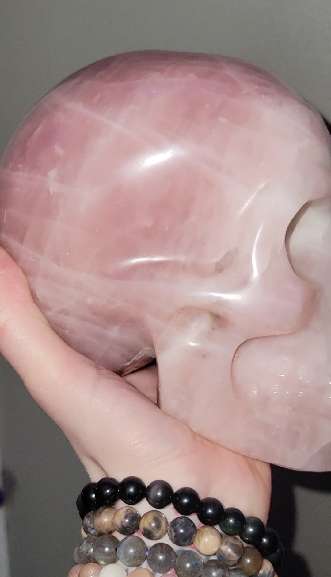 6.5 lb Rose Quartz Skull