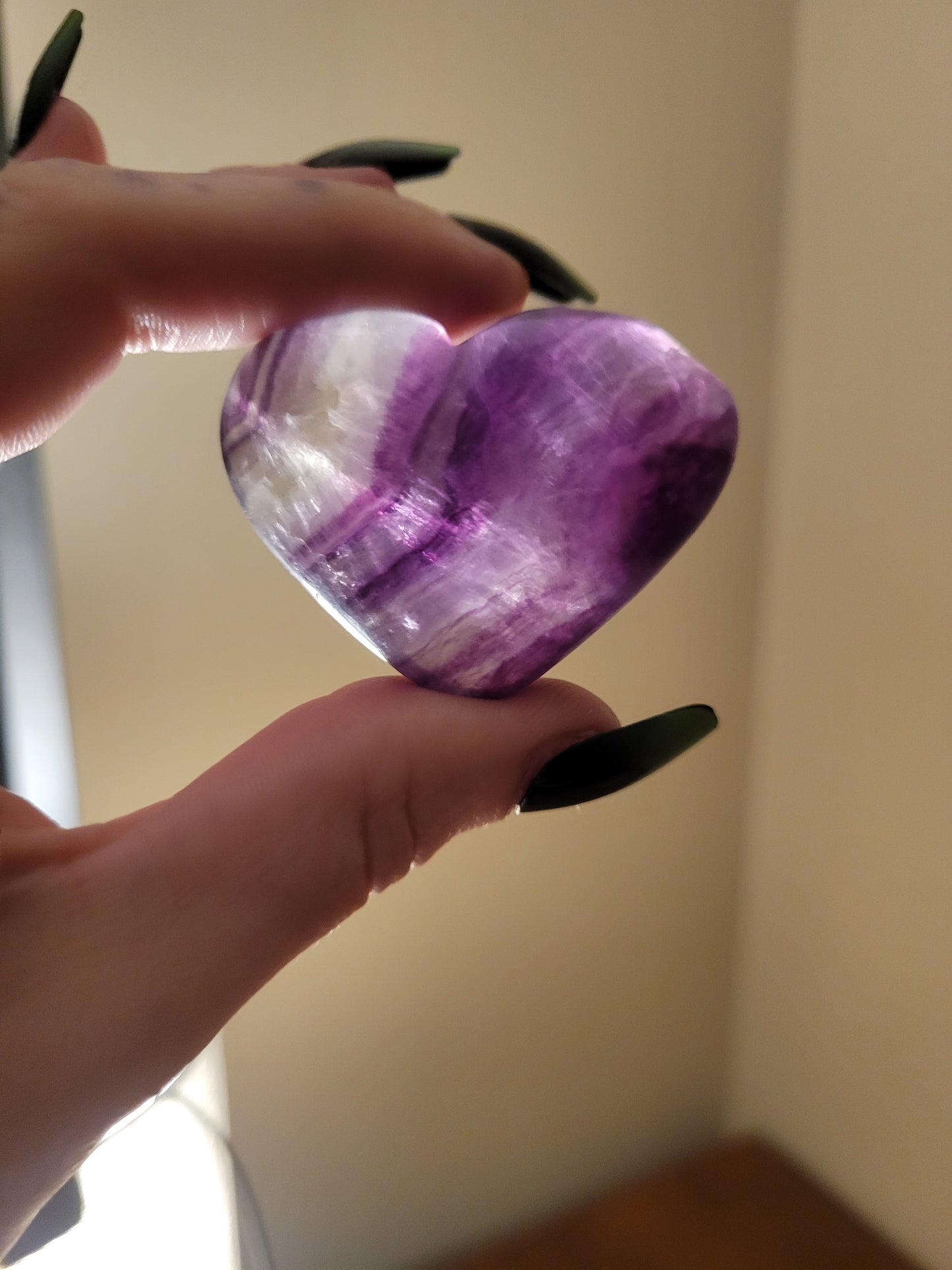 Fluorite heart