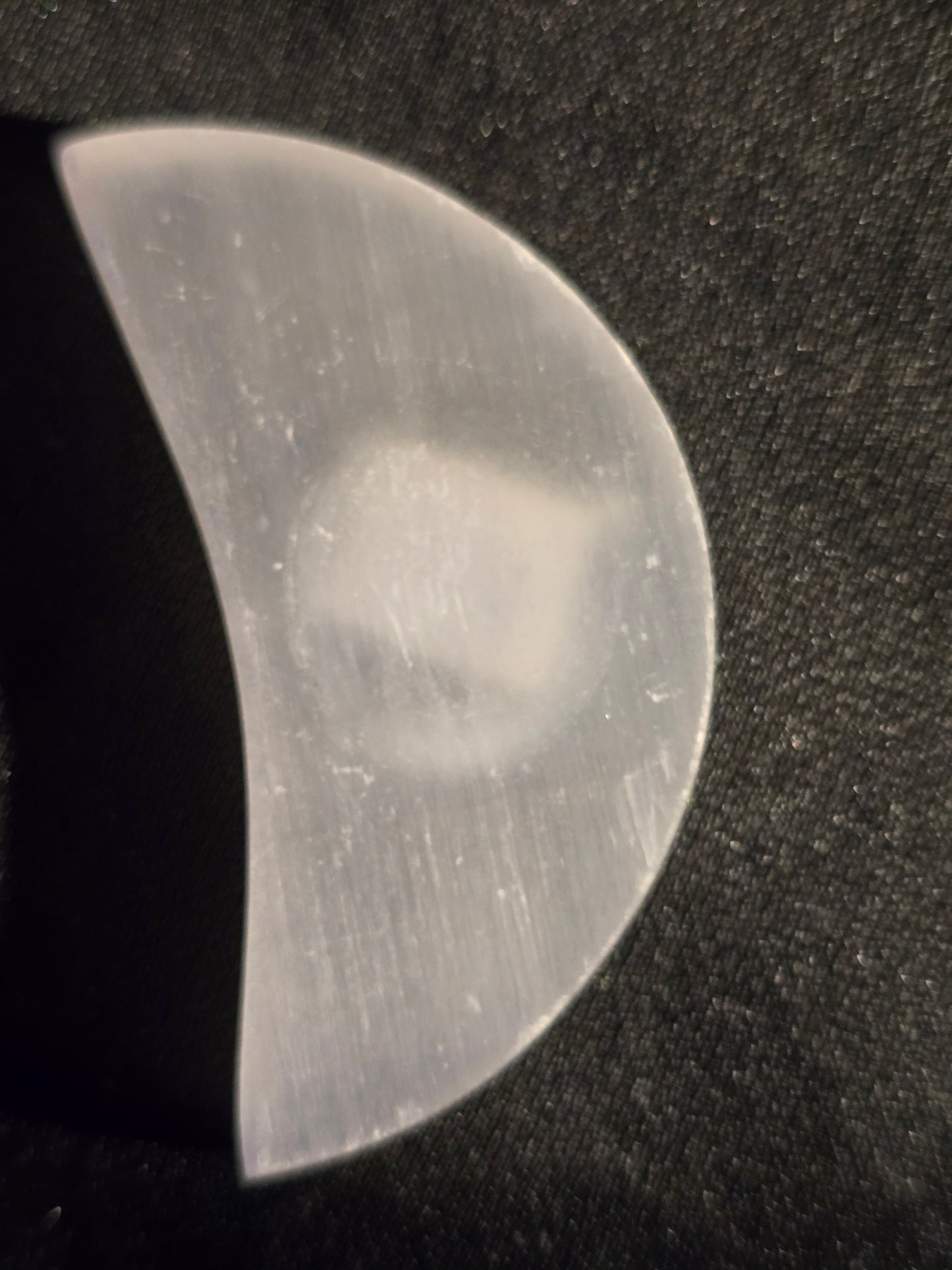 Moon Selenite Sphere Holder | Intuition, Cleansing & Celestial Décor