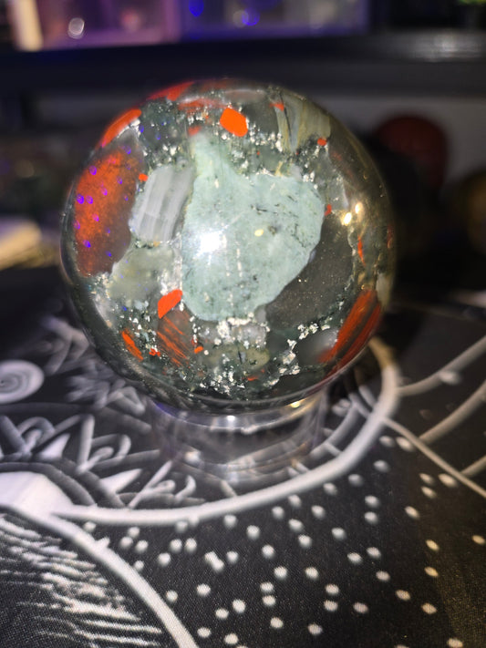 African Bloodstone Sphere 2