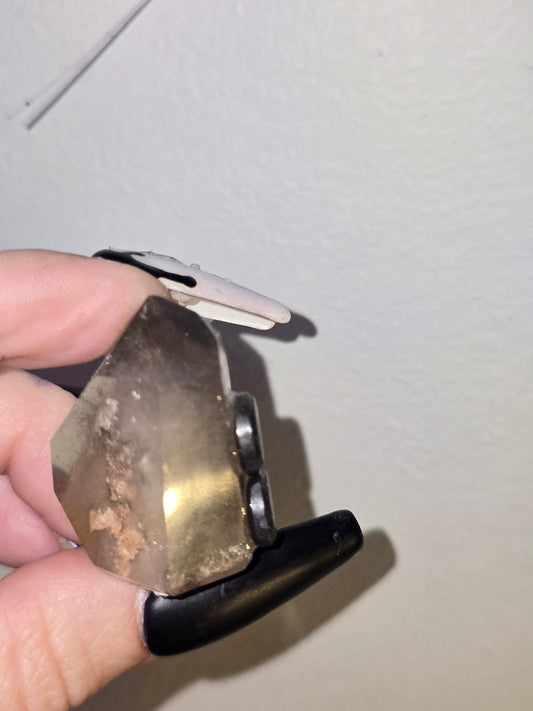 Smoky Quartz Tower Magnet | Mini Crystal Tower Décor