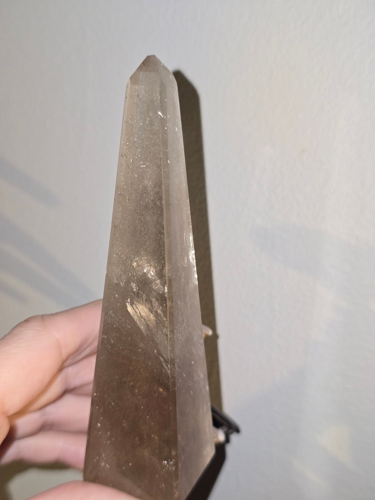 Light Smoky Quartz Obelisk | Clarity, Grounding & Gentle Strength