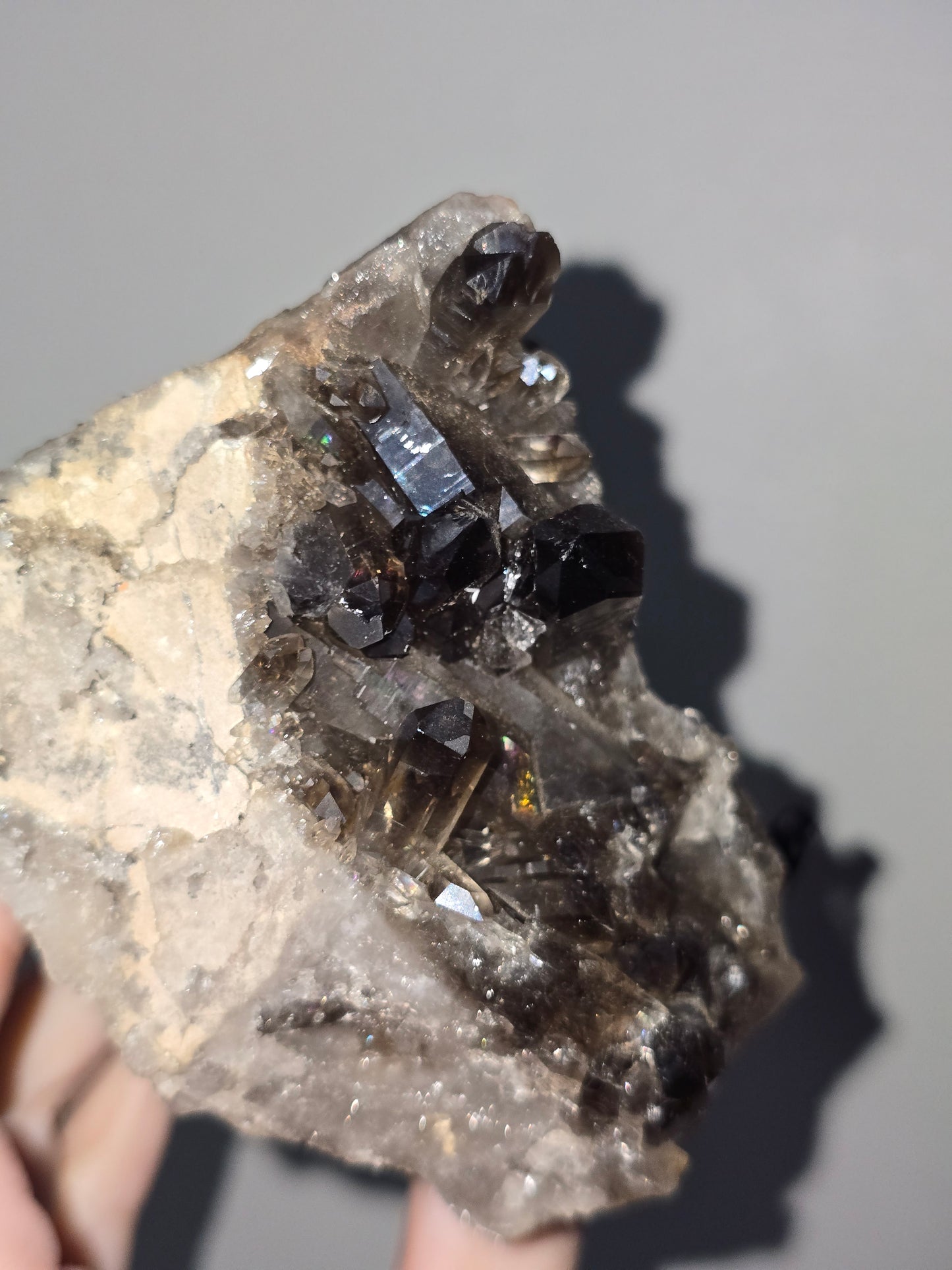 Multi-Point Smoky Quartz Cluster | Grounding & Protection | Paulinna Vibes