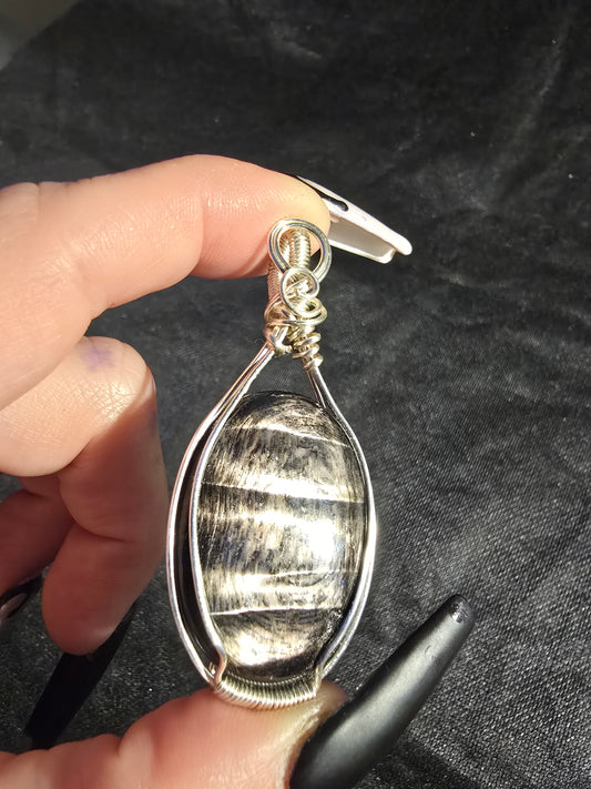 Hypersthene Pendant | Grounding & Inner Strength Crystal Necklace