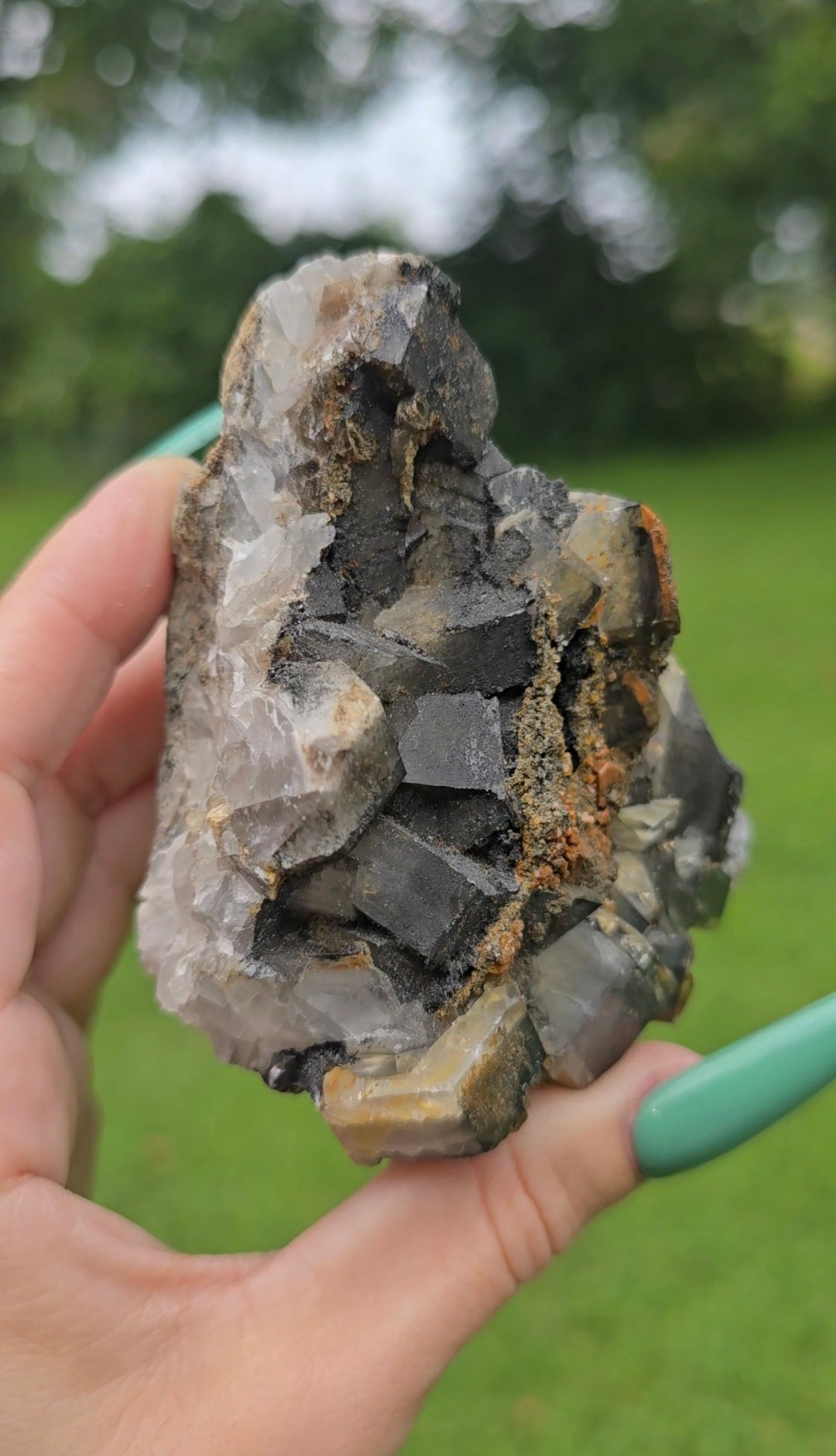 Dark Fluorite Specimen | Grounding & Clarity