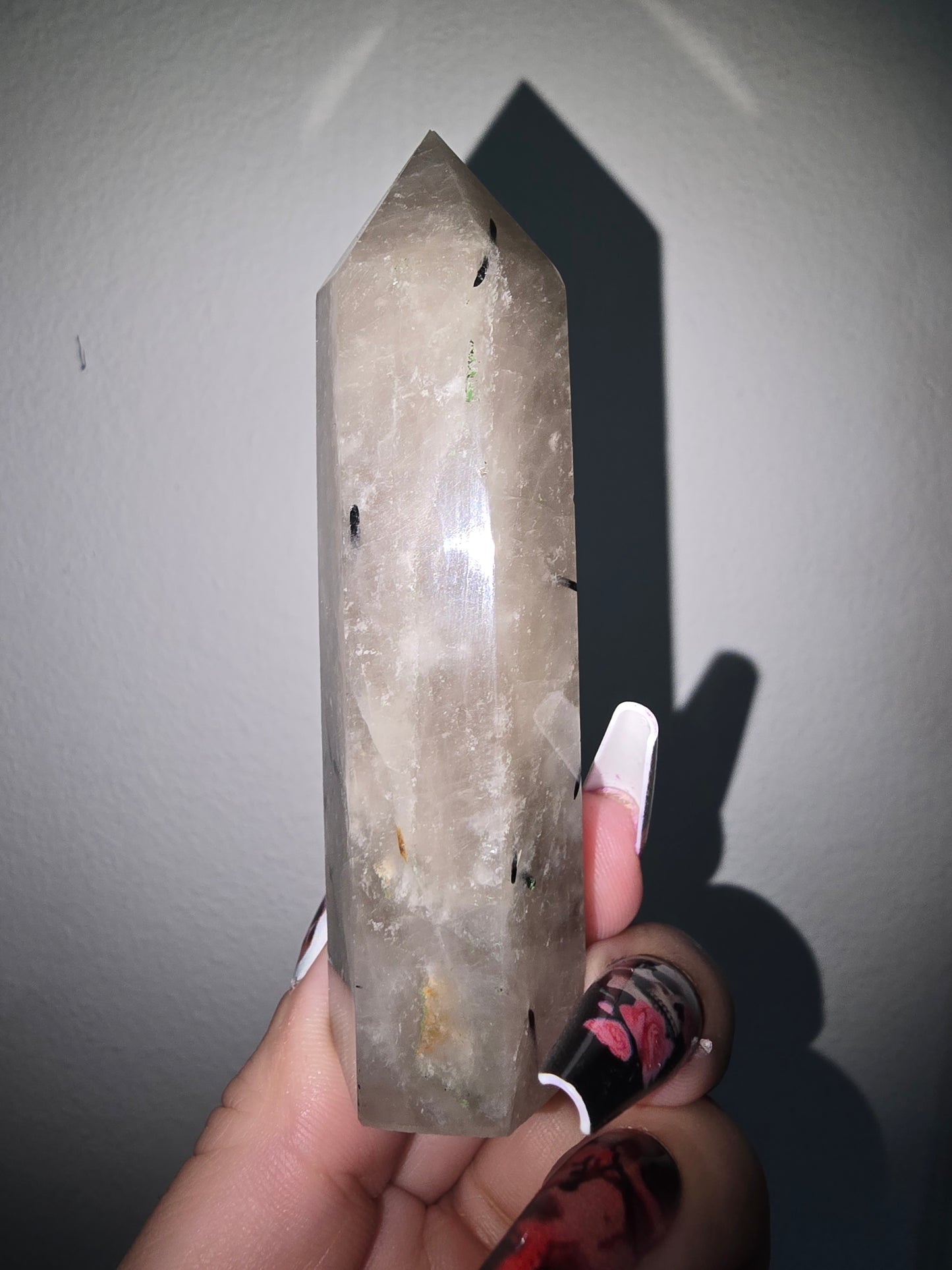 Tourmaline Smokey Quartz Tower