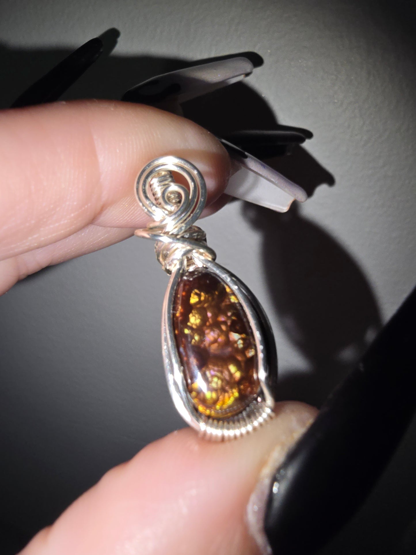 Fire Agate Pendant | Courage, Confidence & Personal Power