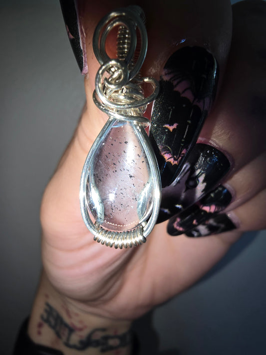 Aquamarine Wrapped Pendant