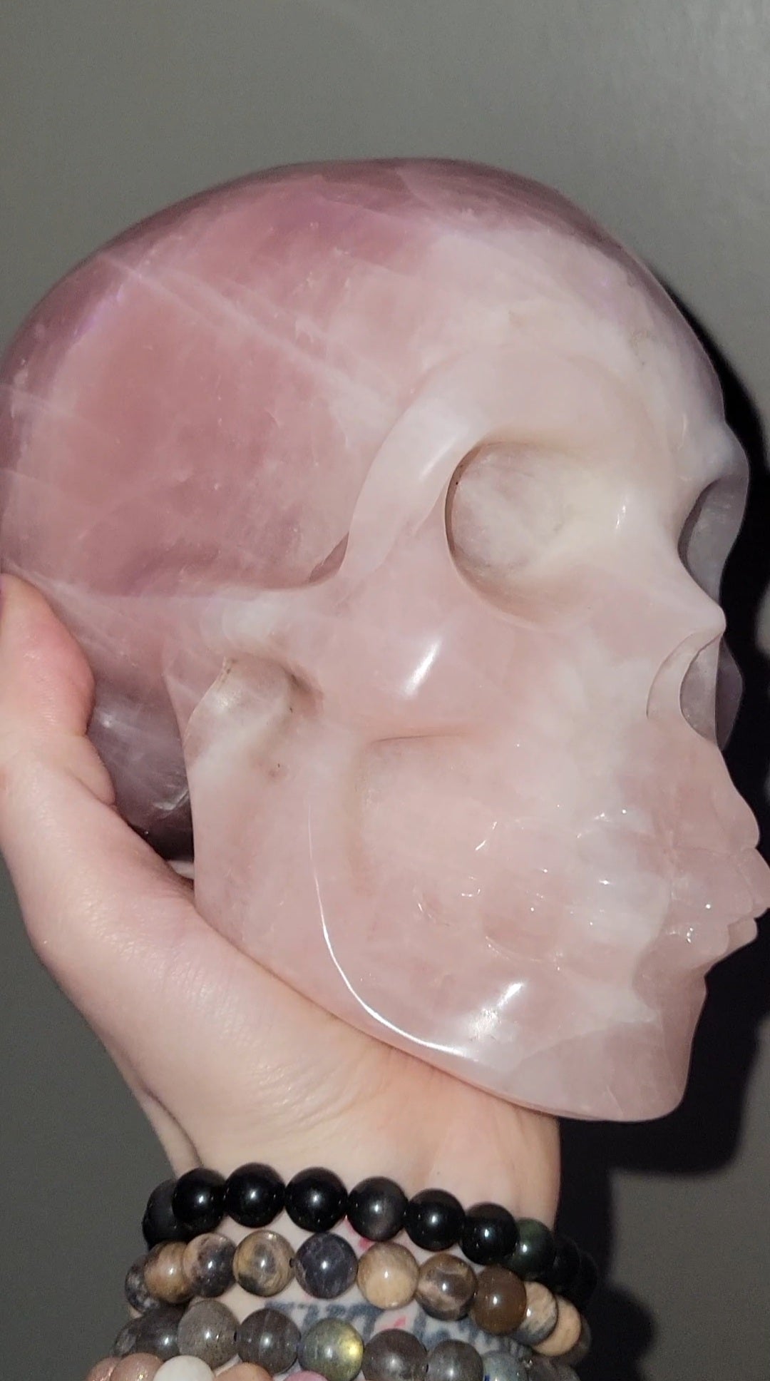 6.5 lb Rose Quartz Skull