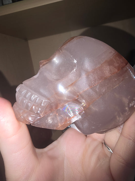 Fire Quartz Skull