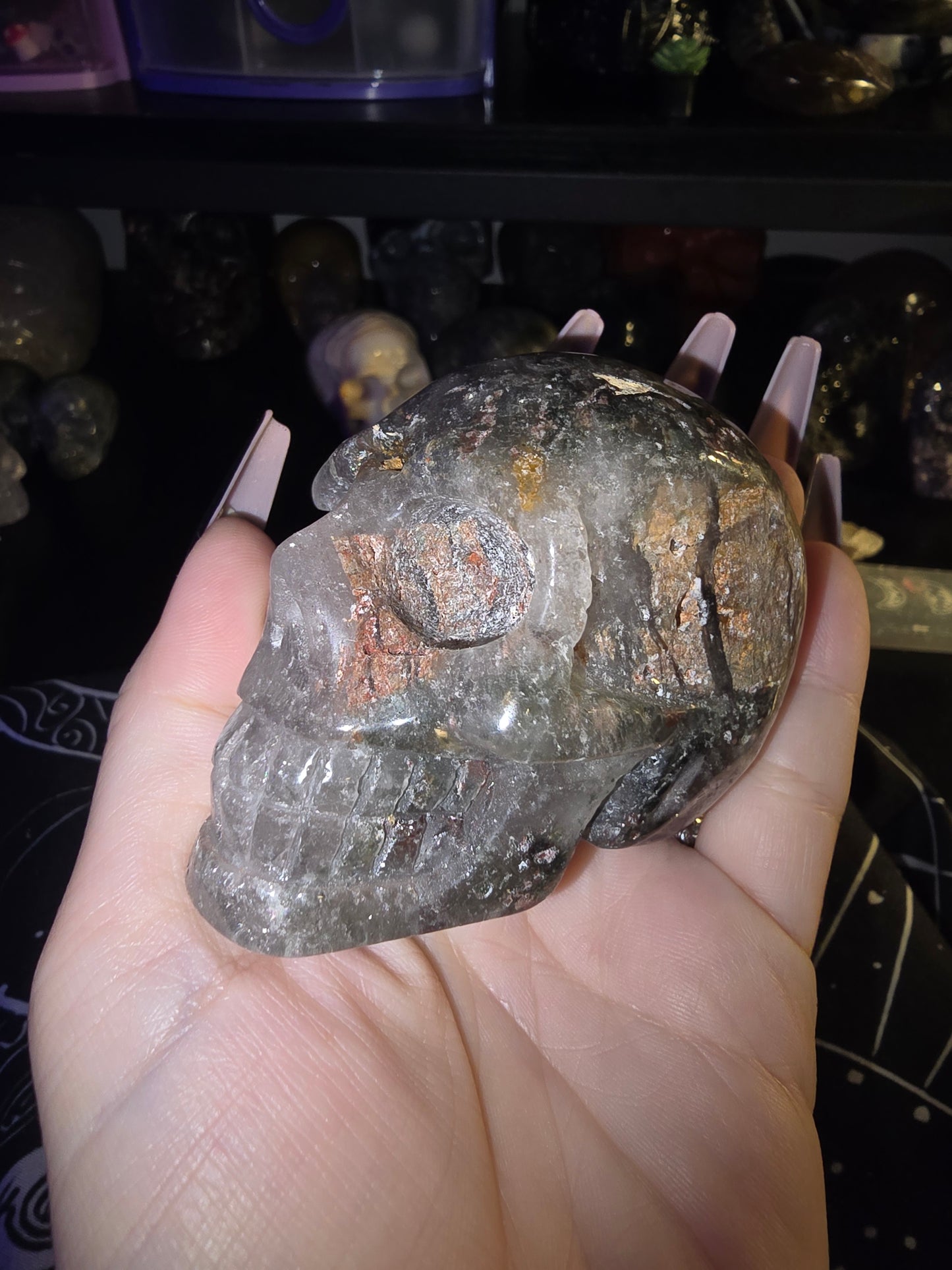Garden Quartz Skull