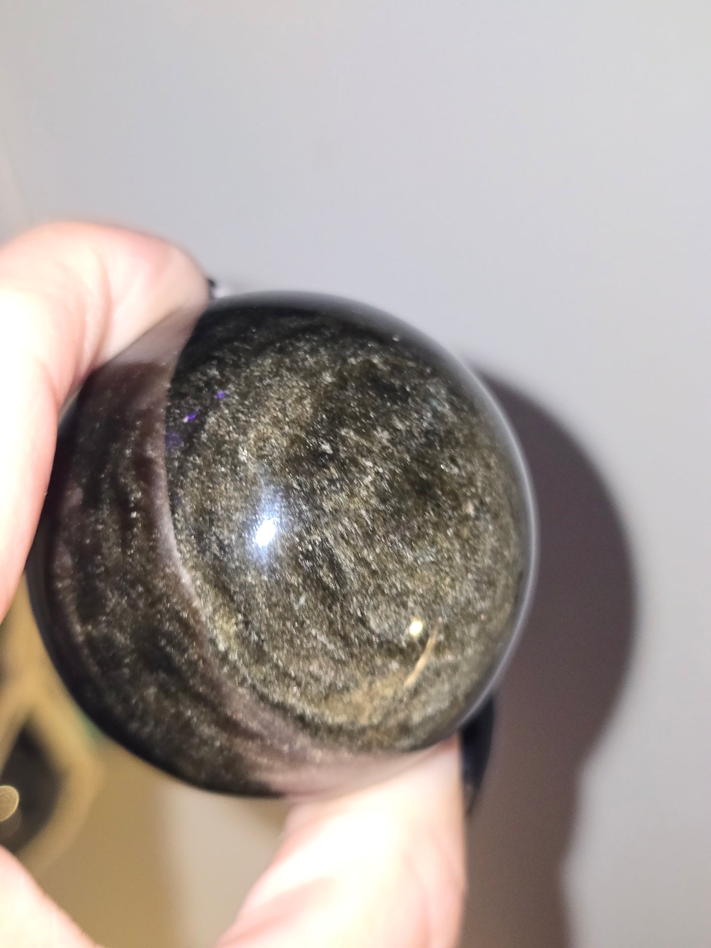 Gold Sheen Obsidian Sphere | Personal Power, Clarity & Protection