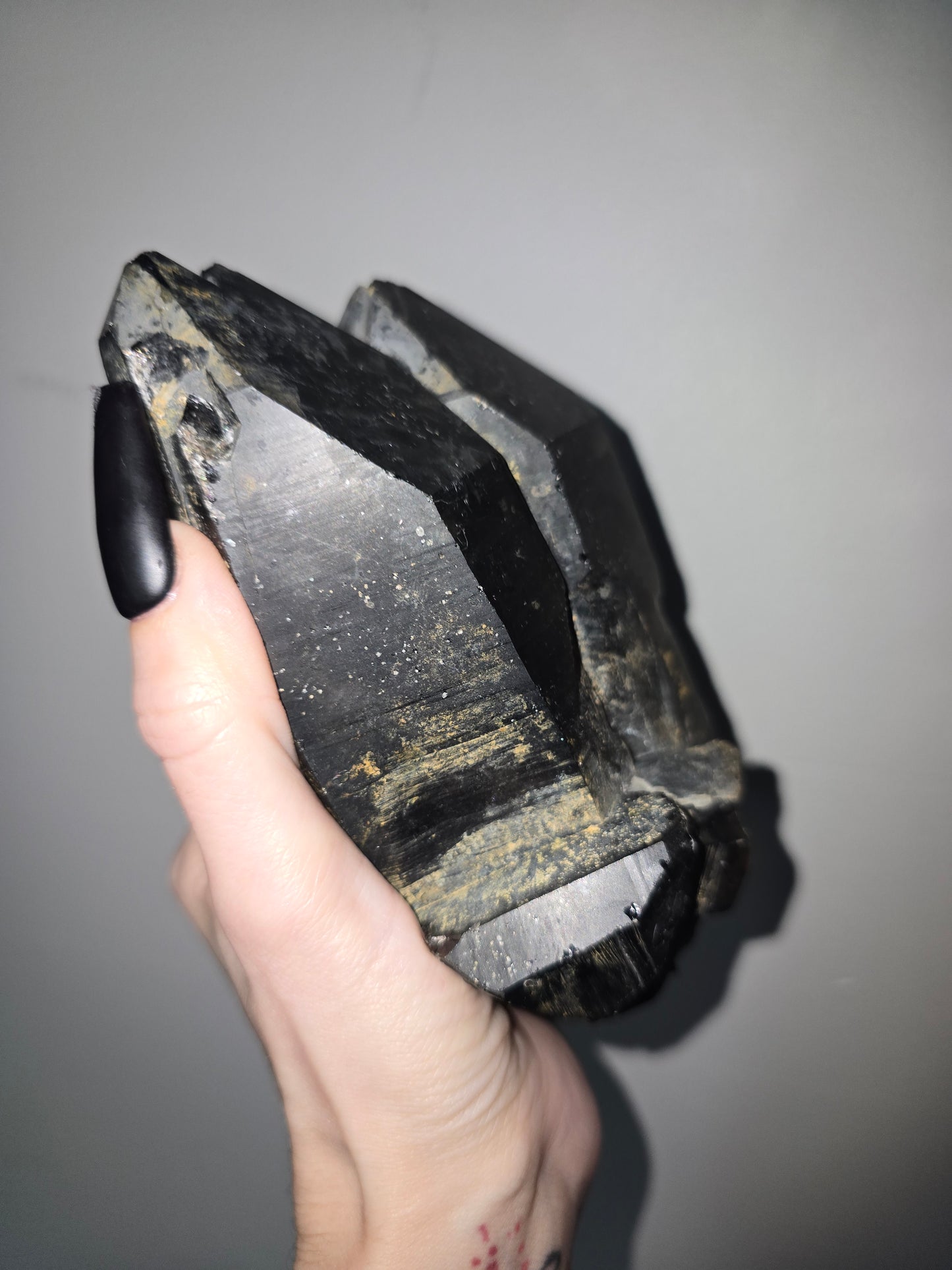 Large Double-Point Smoky Quartz Specimen | Grounding, Protection & Strength