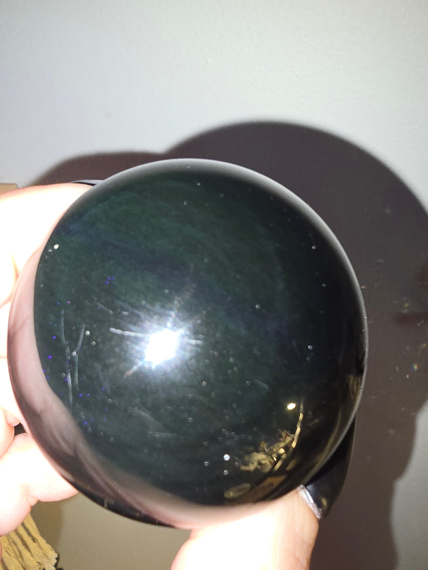 Rainbow Obsidian Sphere | Emotional Healing, Protection & Self-Discovery