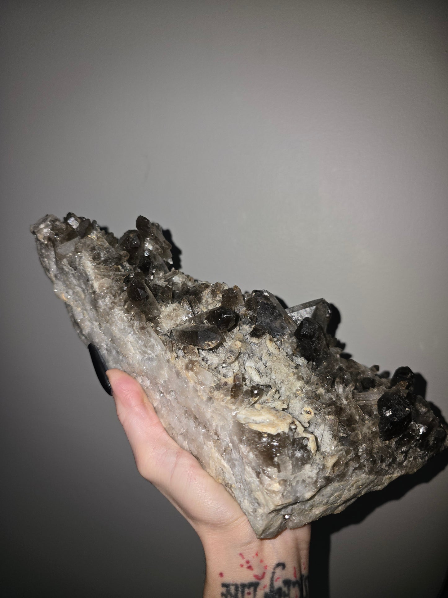 Large Smoky Quartz Cluster | 11-Inch Collector Statement Piece