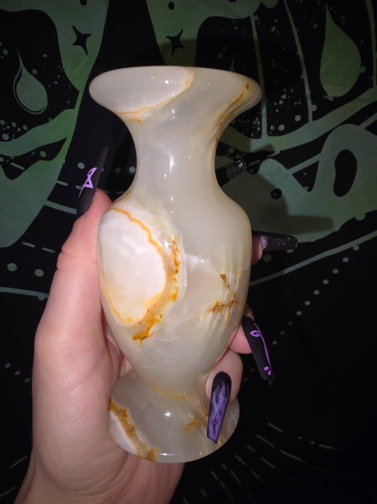 Green Onyx Vase