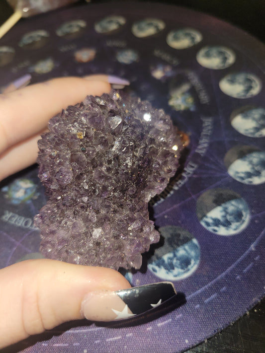 Raw Amethyst double Stalgtite