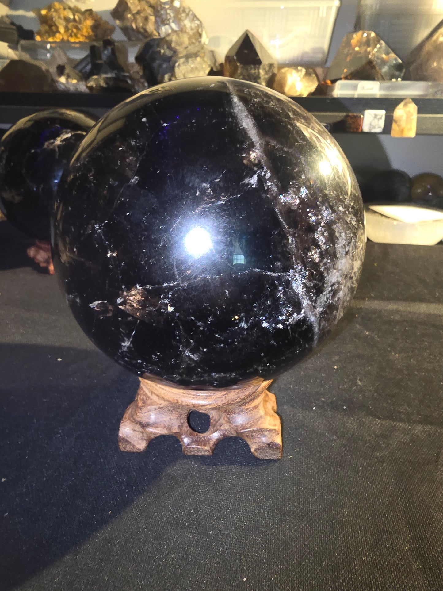 Oversized Smoky Quartz Sphere | 6 lbs 13.9 oz Collector Statement Piece