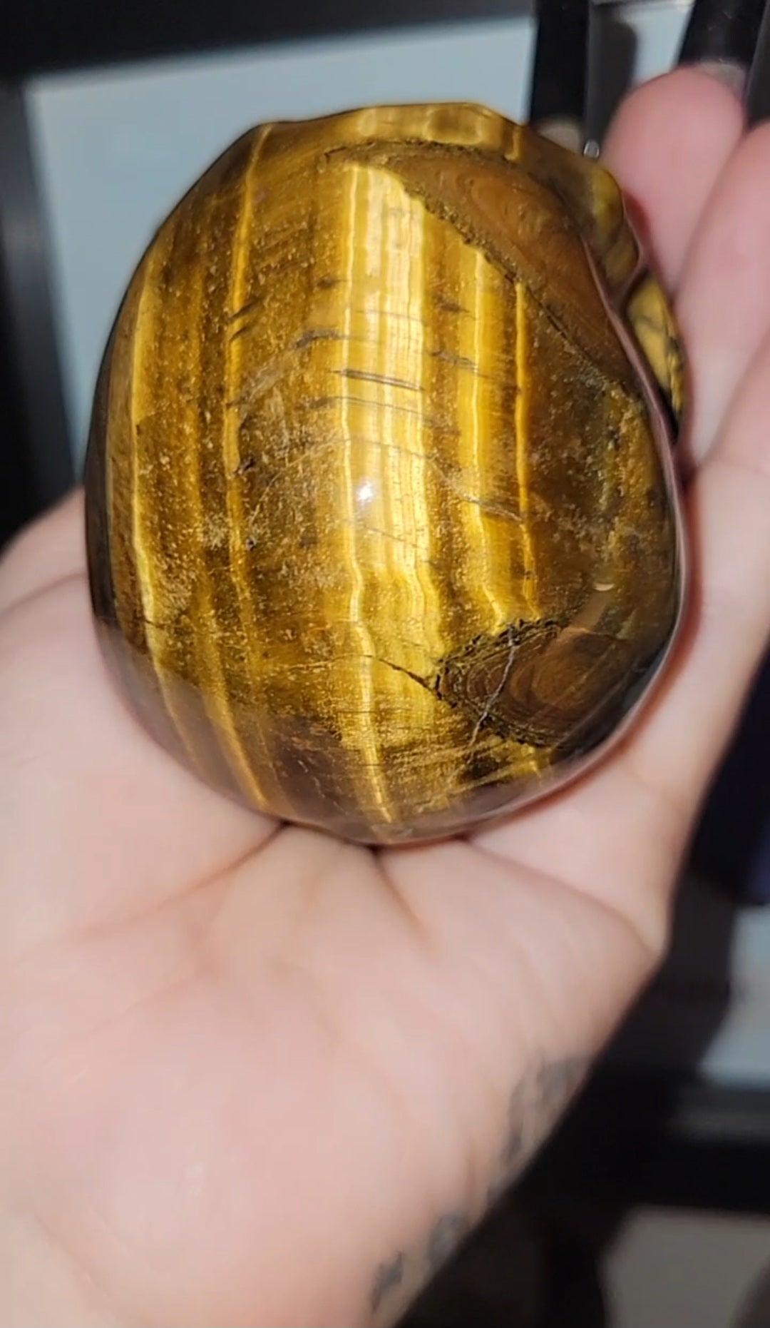 Tiger Eye Skull