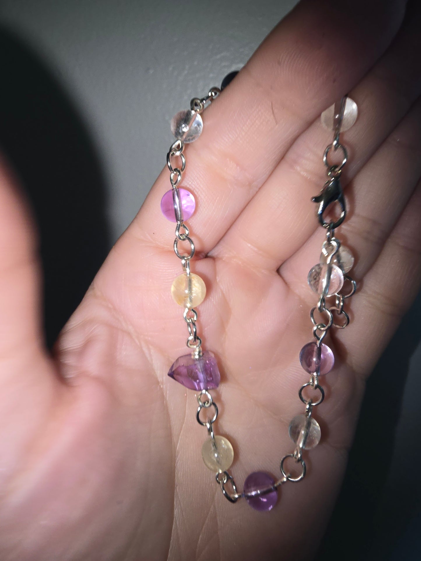 Handmade Beaded Ametrine Bracelet