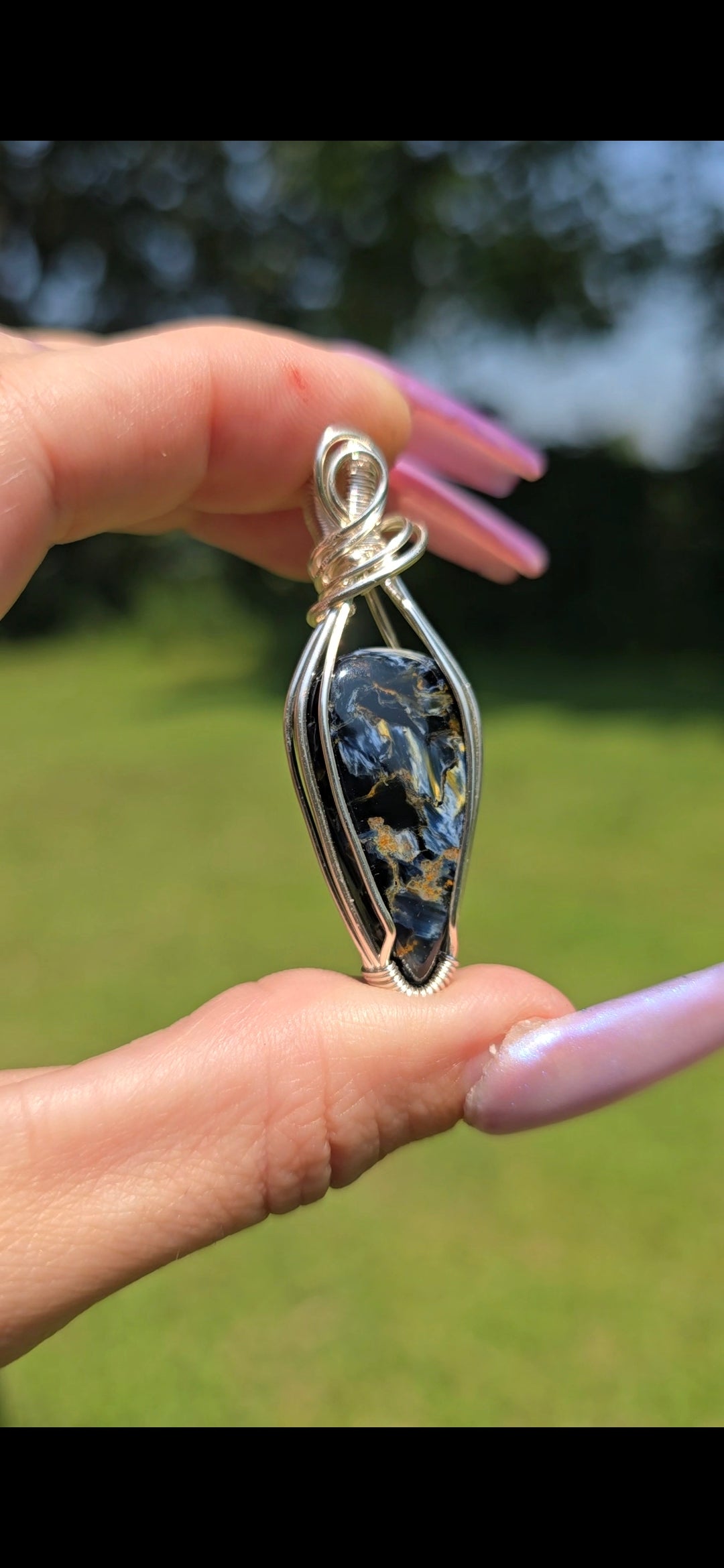 Pietersite Pendant | Natural Crystal Jewelry