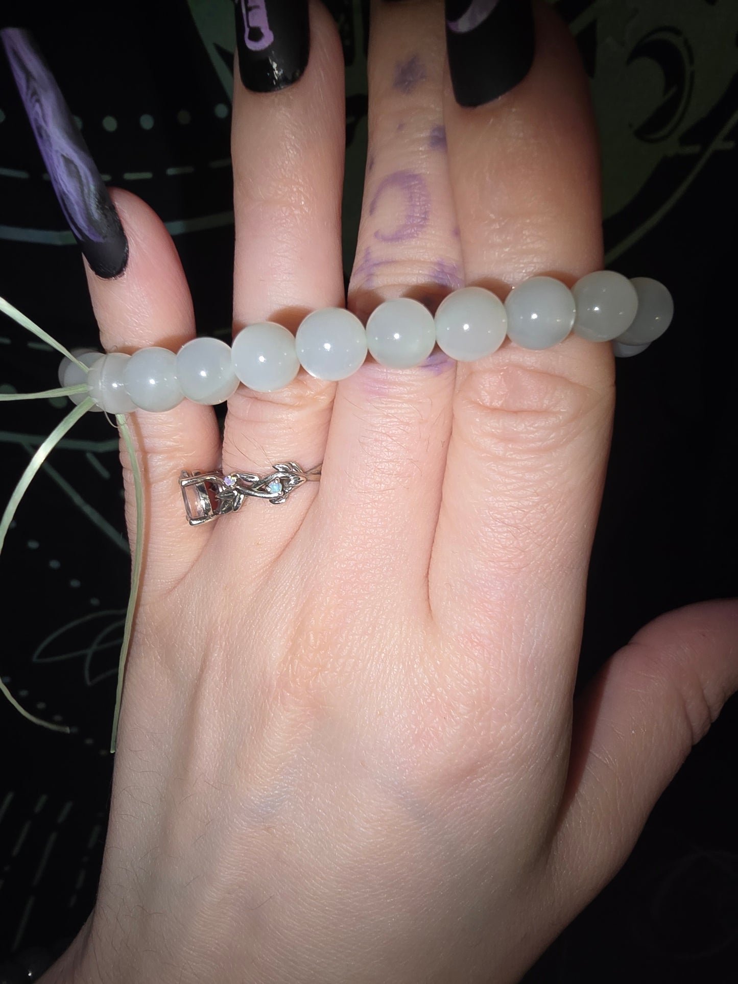 Green Moonstone Bracelet