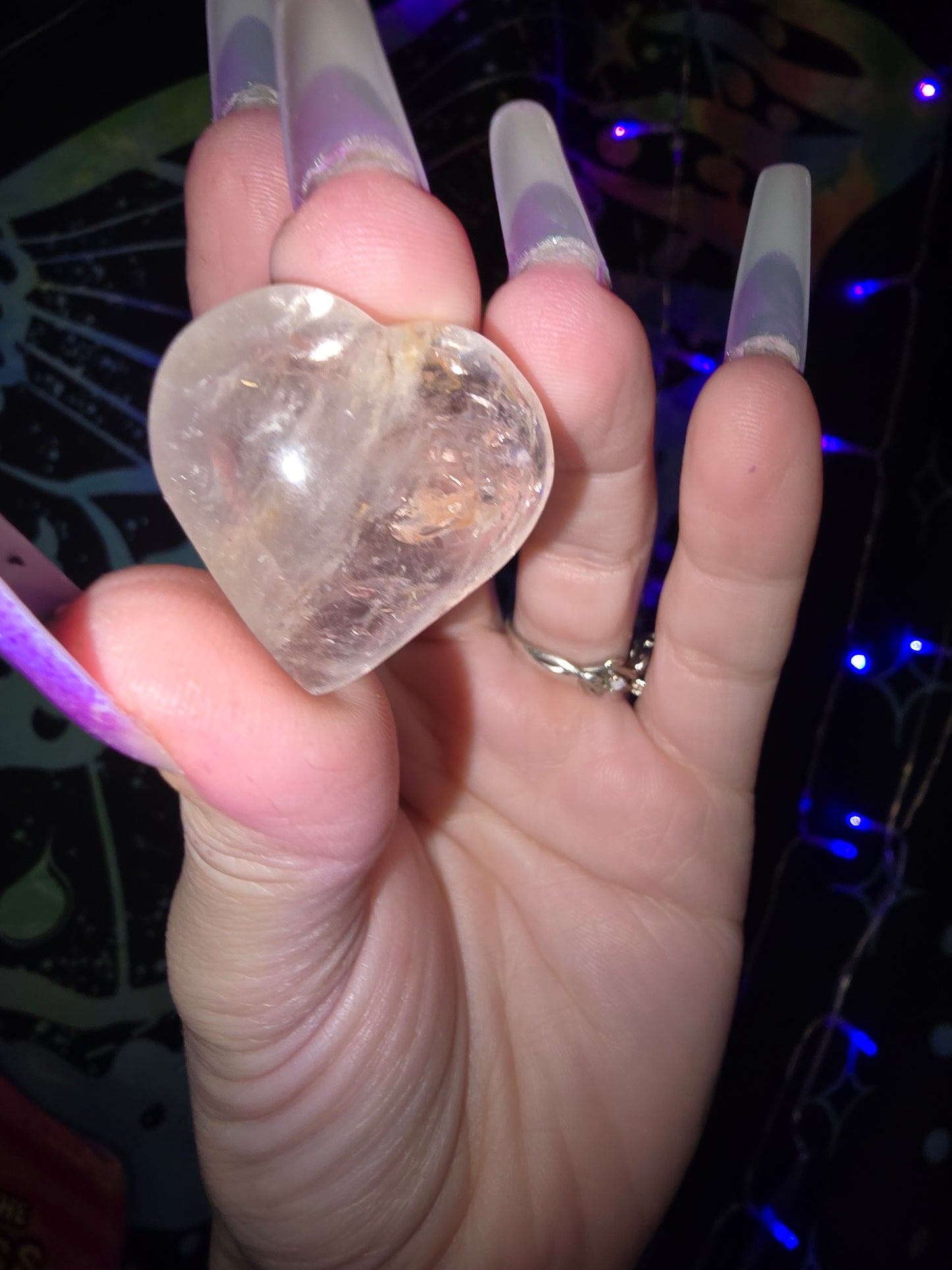 Powellite Quartz Heart 2