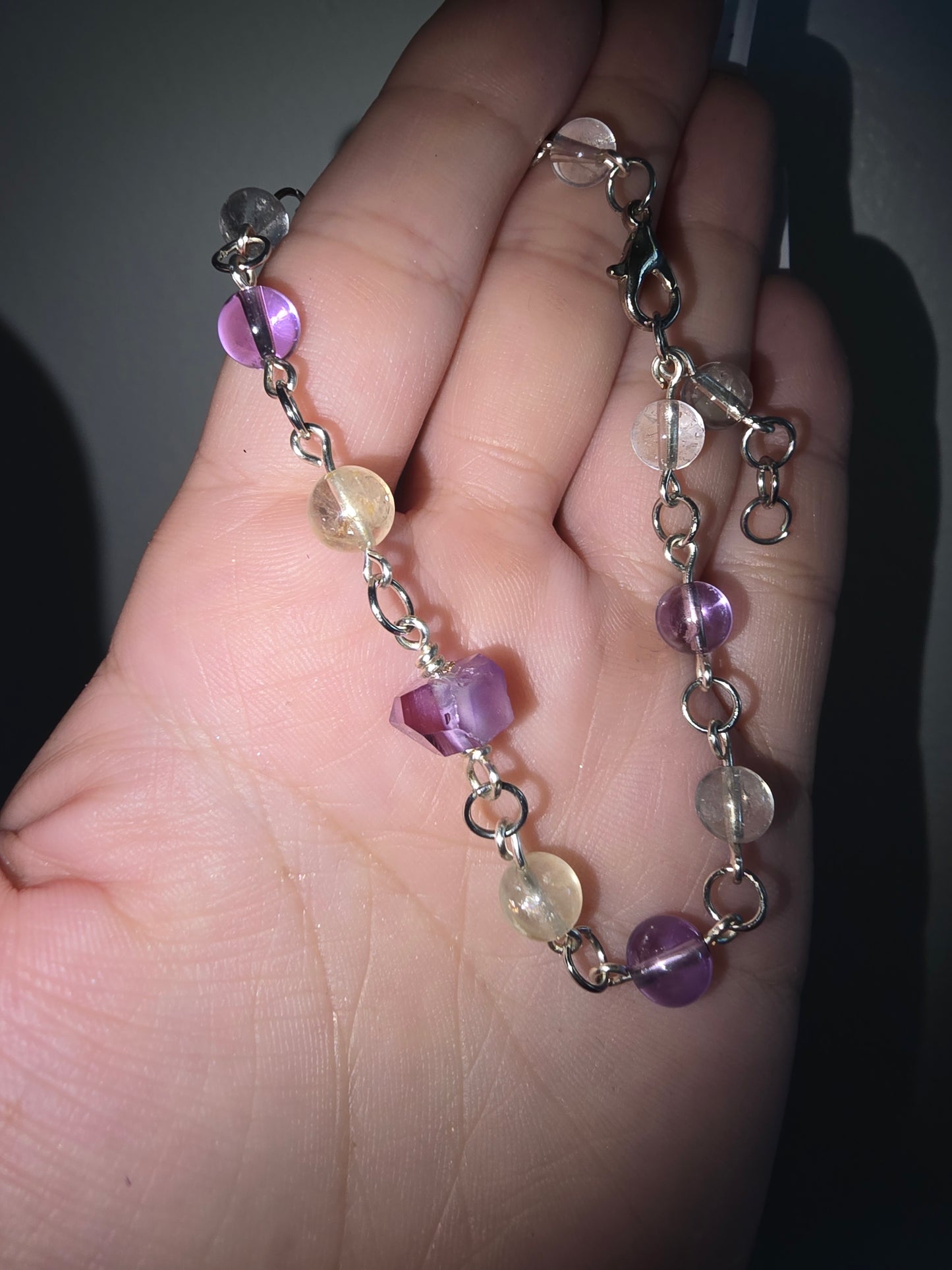 Handmade Beaded Ametrine Bracelet