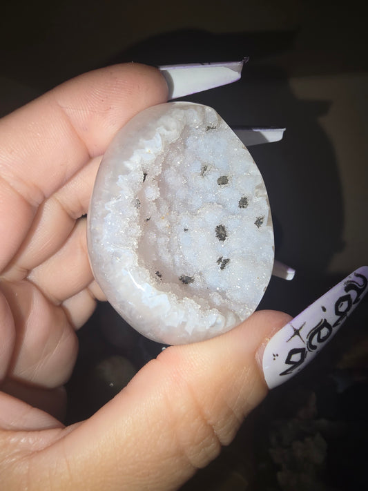 Druzy Agate Egg White
