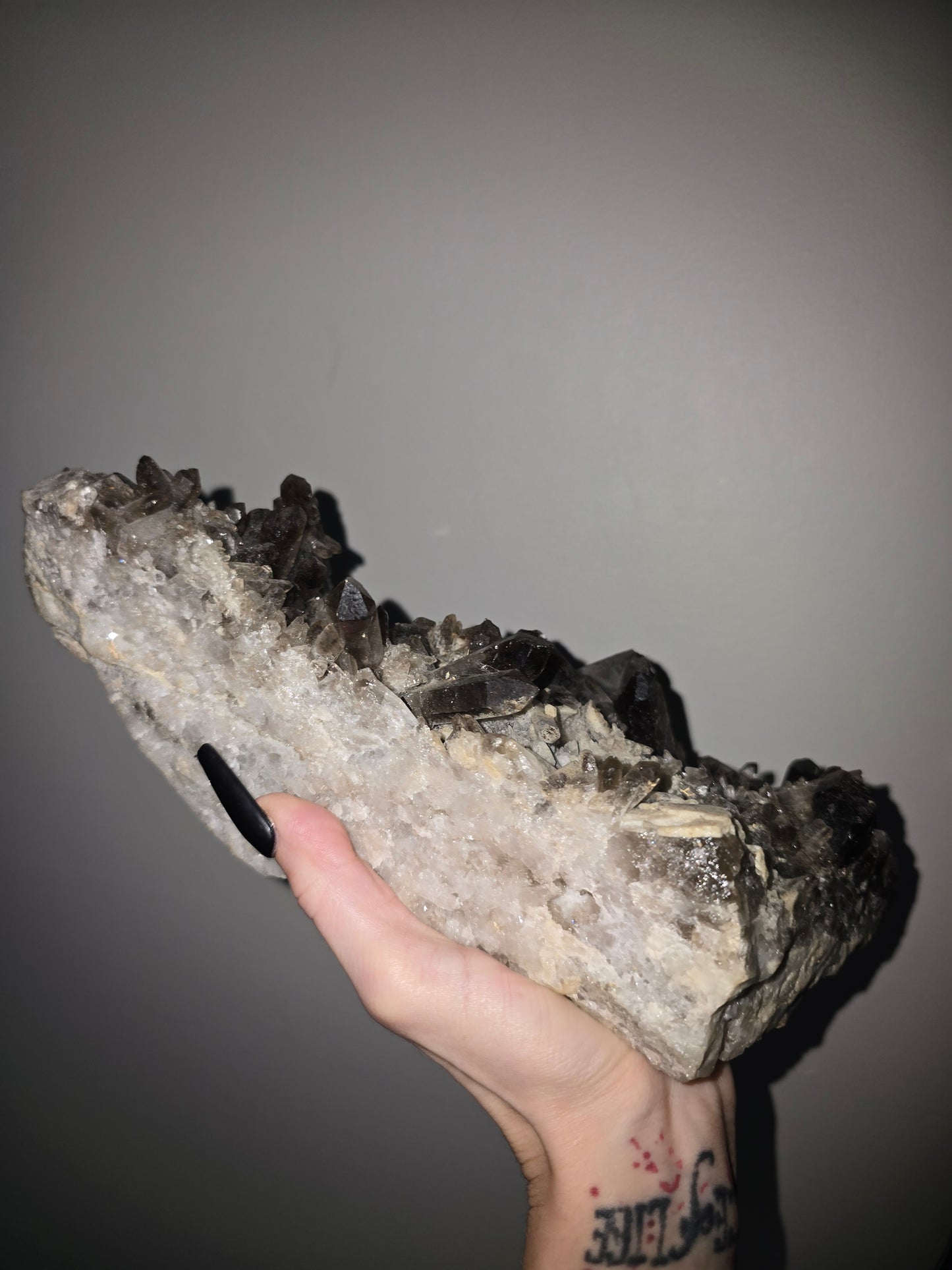Large Smoky Quartz Cluster | 11-Inch Collector Statement Piece