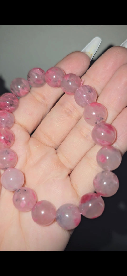 Pink Rhodonite Bracelet