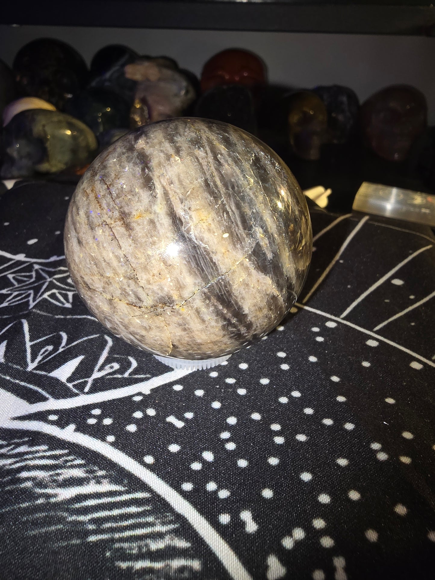 Black Moonstone Sphere