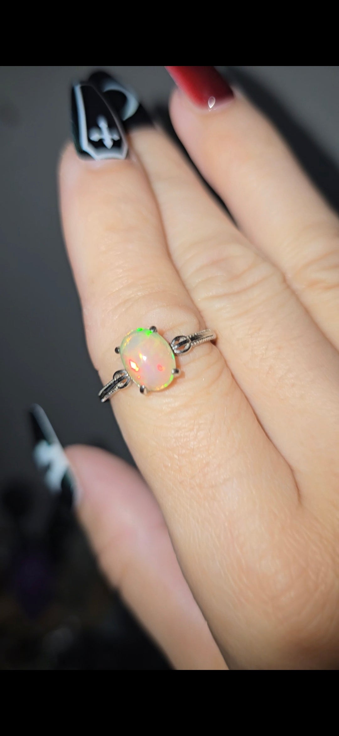 Opal Ring 925 Silver