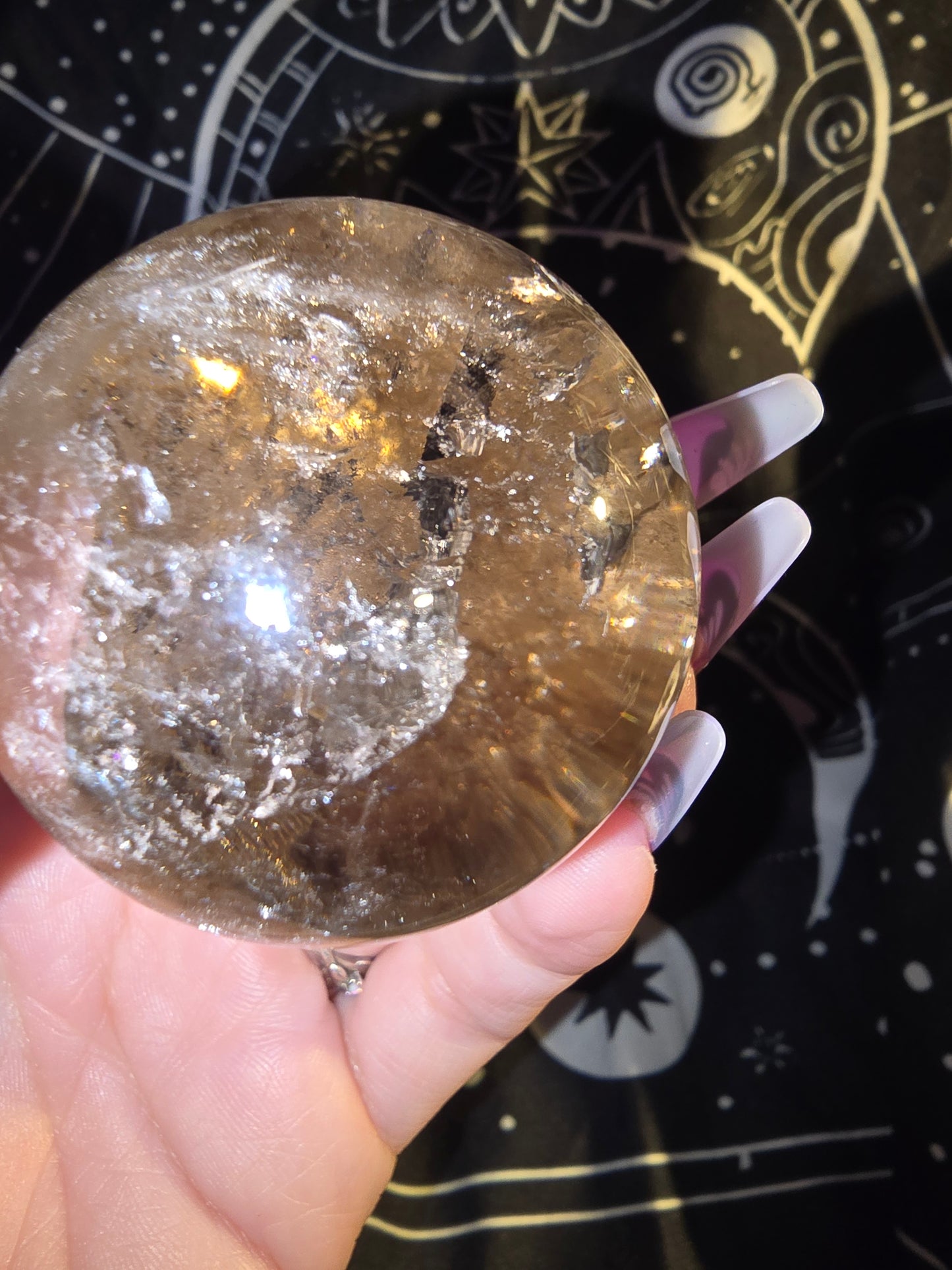 Rainbow Smokey Quartz Sphere