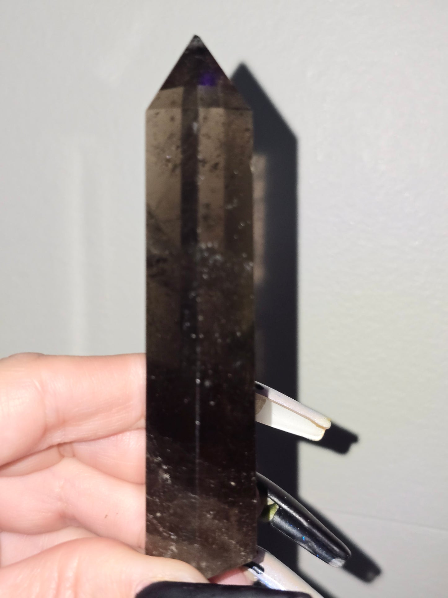 Dark Smoky Quartz Tower | Grounding, Protection & Inner Strength