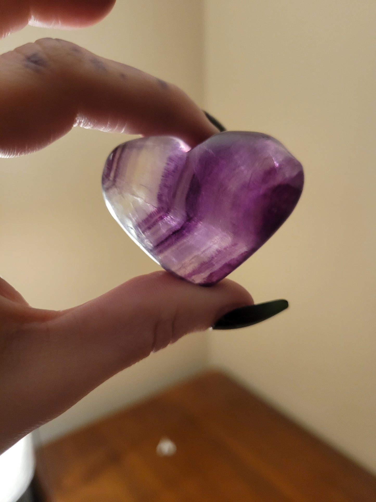 Fluorite heart