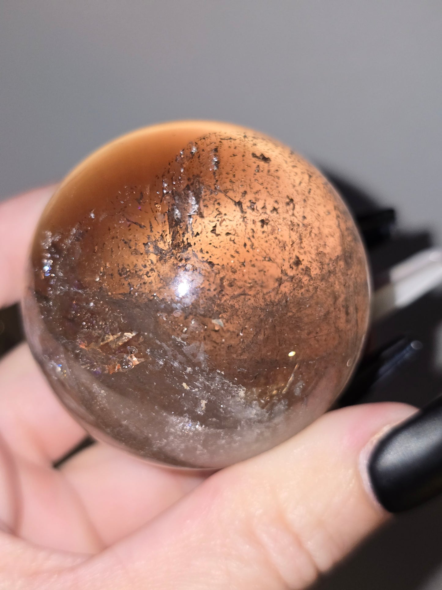Smoky Quartz Sphere | Grounding, Stability & Emotional Resilience